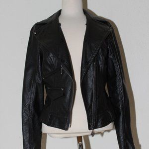 Guess Rock Star Faux Leather Biker Jacket